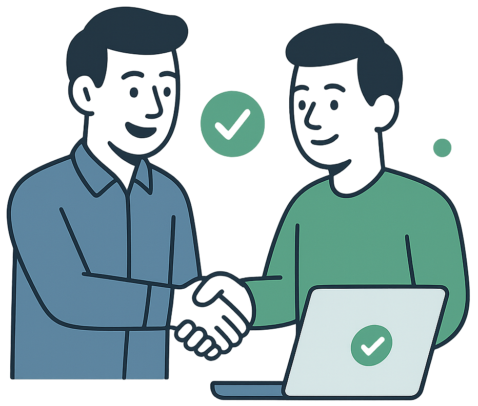 Personlig support - handslag och förtroende